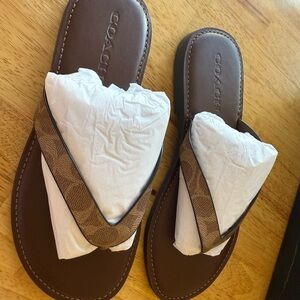 Coach Women’s Brianna Leather Sandals